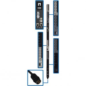 Tripp BP240V135 14.5kw 3-phase Pdu, Vertical, Switched, 0u, 24 Iec C13