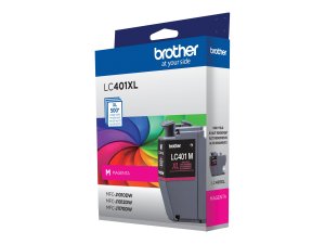 Original Brother LC401XLMS High Yield Inkjet Ink Cartridge - Magenta -