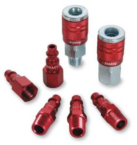 Colorconnex A73457D Type D Red Coupler Plug Kit - 7 Piece Set