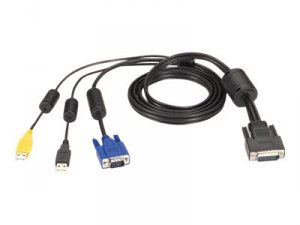 Black EHNSECURE3-0012 Secure Switch Cable Vga, Usb, Cac Usb To Hd26 12