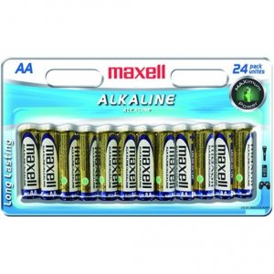 Maxell 723473 Aa Alkaline Battery 24 Pack