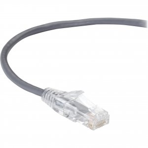 Black C6APC28-GY-10 Slim-net Cat6a 28-awg 500-mhz Stranded Ethernet Pa