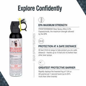 Sabre FBAD07 Frontiersman Bear Spray Easy Access Max Strength 9.2 Oz 3