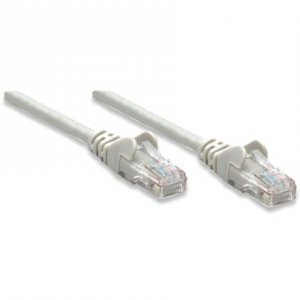 Intellinet 319973 50 Ft Grey Cat5e Snagless Patch Cable