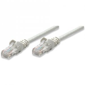 Intellinet 319973 50 Ft Grey Cat5e Snagless Patch Cable