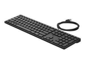 Hp 9SR37A6#ABA Hp Wired Desktop 320k Keyboard - Cable Connectivity - U