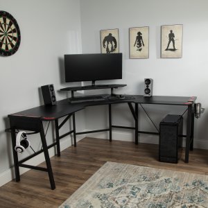 Ofm RSP-2010-RED Respawn Gaming L-desk Red