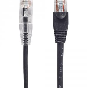 Black C6PC28-BK-07 Slim-net Cat6 250-mhz 28-awg Stranded Ethernet Patc