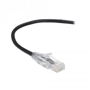 Black C6PC28-BK-07 Slim-net Cat6 250-mhz 28-awg Stranded Ethernet Patc