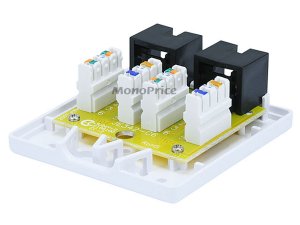 Monoprice 7093 Surface Mount Box Cat6 Double