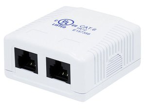 Monoprice 7093 Surface Mount Box Cat6 Double