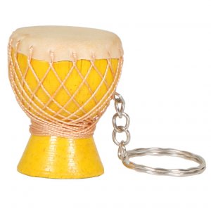 X8 X8-KEYCH-Y Djembe Keychain, Yellow