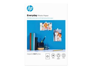 Hp CR758A Hp Everyday Photo Paper, Glossy, 4x6, 50 Sheets. Affordable 