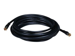 Monoprice 6314 Rg6 75ohm_coax W F Type 15ft - Black