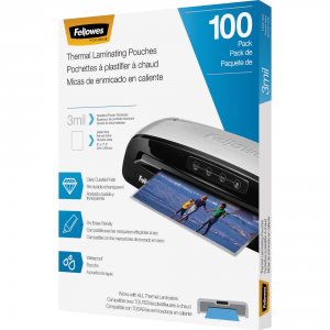 Fellowes RA50117 Thermal Laminating Pouches, 100 Pk (3 Mil) Flw5743301