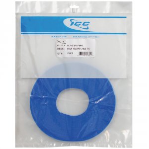 Cablesys ICACSV75BL Bulk Velcro Cable Tie  75 Ft  Blue