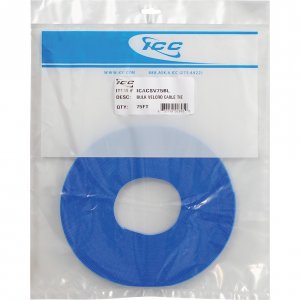 Cablesys ICACSV75BL Bulk Velcro Cable Tie  75 Ft  Blue