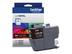 Original Brother LC401XLBKS High Yield Inkjet Ink Cartridge - Single P