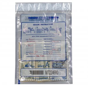 Royal RMTE-912AC Tamper Evident Cash Bags-clr