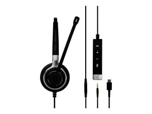 Epos 1000669 Sc 635 Usb-c, Single-sided Wired Headset With Both 3.5 Mm