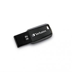 Verbatim 70877 64gb Ergo Usb Flash Drive - Black - The  Ergo Usb Drive