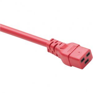 Unc PWCD-C19C20-20A-04F-RED Power Cord C19 - C20, 12awg, 20amp, 250v, 