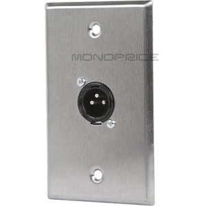 Monoprice 7397 Xlr Male 3 Pin One Port Wall Plate