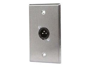 Monoprice 7397 Xlr Male 3 Pin One Port Wall Plate