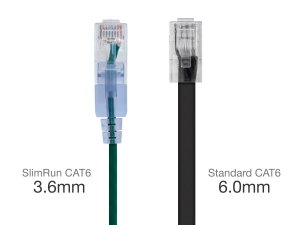 Monoprice 29430 Slimrun Cat6a Ethernet Patch Cable 5pack