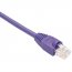 Unirise PC6-15F-PUR-SH-S 15ft Purple Cat6 Shielded Patch Cable, Futp, 