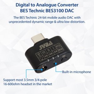 Syba SD-AUD20223 Accessory Sd-aud20223 96khz 24b Dac Usb Type-c To 3.5