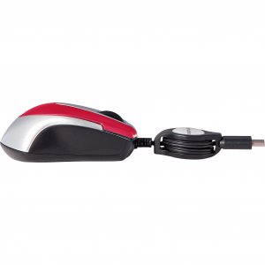 Verbatim 70236 Usb-c Mini Optical Travel Mouse-red - Optical - Cable -