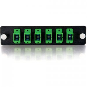 C2g 31111 Q-series Sc Sm Apc Adptr Pnl 6 Port Grn