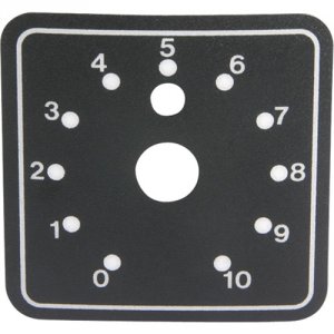 Atlasied ATPLATE-052 Attenuator Rack Mounting Plate Holds Up To 6 Atte