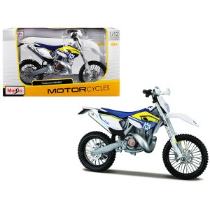 Maisto 16921-32706 Husqvarna Fe 501 White And Blue With Yellow Stripes