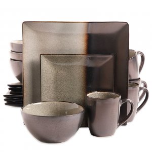 Gibson 89485.16 Kaidence 16-piece Dinnerware Set In Brown