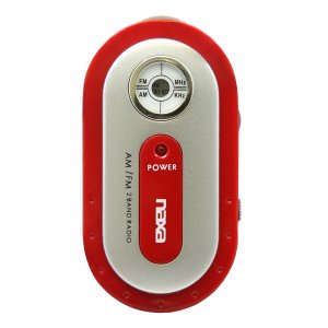 Naxa NR720RD Naxa(r)  Amfm Mini Pocket Radio (red)