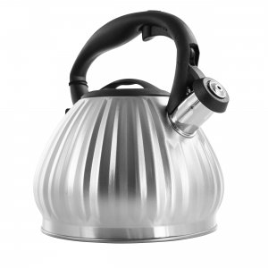 Mr 128615.01 Mr. Coffee Donato 2.5 Quart Stainless Steel Round Whistli