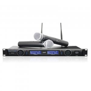 Technical SC-3210 Professional Uhf Dual Wireless Microphone System- Bl