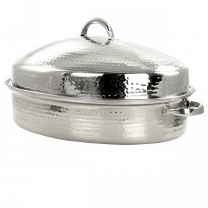 Gibson 127798.03 Home Radiance 15.5 Inch Stainless Steel Oval Roaster 