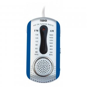 Naxa NR721BL Naxa(r)  Amfm Mini Pocket Radio With Speaker (blue)