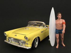 American DEF 77441 Surfer Greg Figure For 1:18 Scale Models By .pac