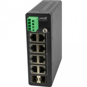 Transition SISPM1040-382B-LRT Hardened Unmanaged Switch, 8-port Ge Poe