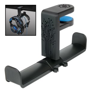 Generic ENUNHPD100BKWS Pc Gaming Dual Headphone Holder