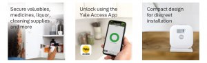 Yale YRCB-490-BLE-WSP Yale Smart Cabinet Lock