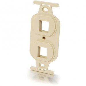 C2g 03722 Duplex 106 Insert 2-port Ivory