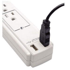 Tripp RA22838 Surge Protector Power Strip 120v Usb 6 Outlet 6' Cord 99