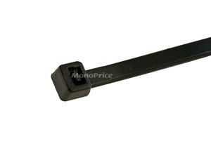 Monoprice 5761 Cable Tie 8 Inch 40lbs_ 100pcspk Black