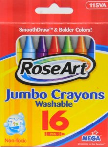 Larose 1020448 Crayon,jumbo,wsh,16pk,ast