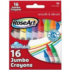 Larose 1020448 Crayon,jumbo,wsh,16pk,ast